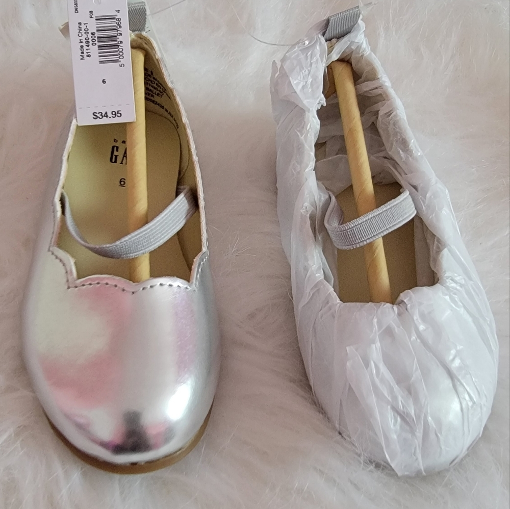 Gap Silver Ballet Shoes